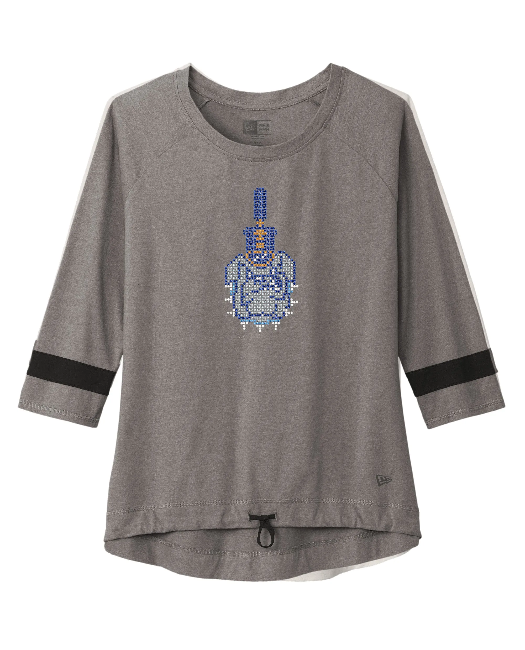 Spike Rhinestones New Era ® Ladies Tri-Blend 3/4-Sleeve Tee