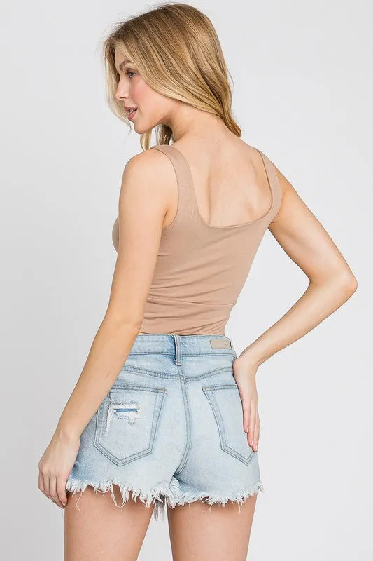 Square Neck Crop