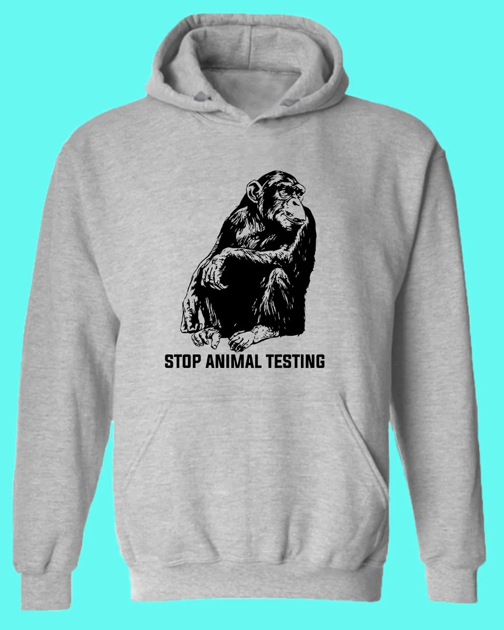 Stop Animals Testing Hoodie vegetarian Hoodie