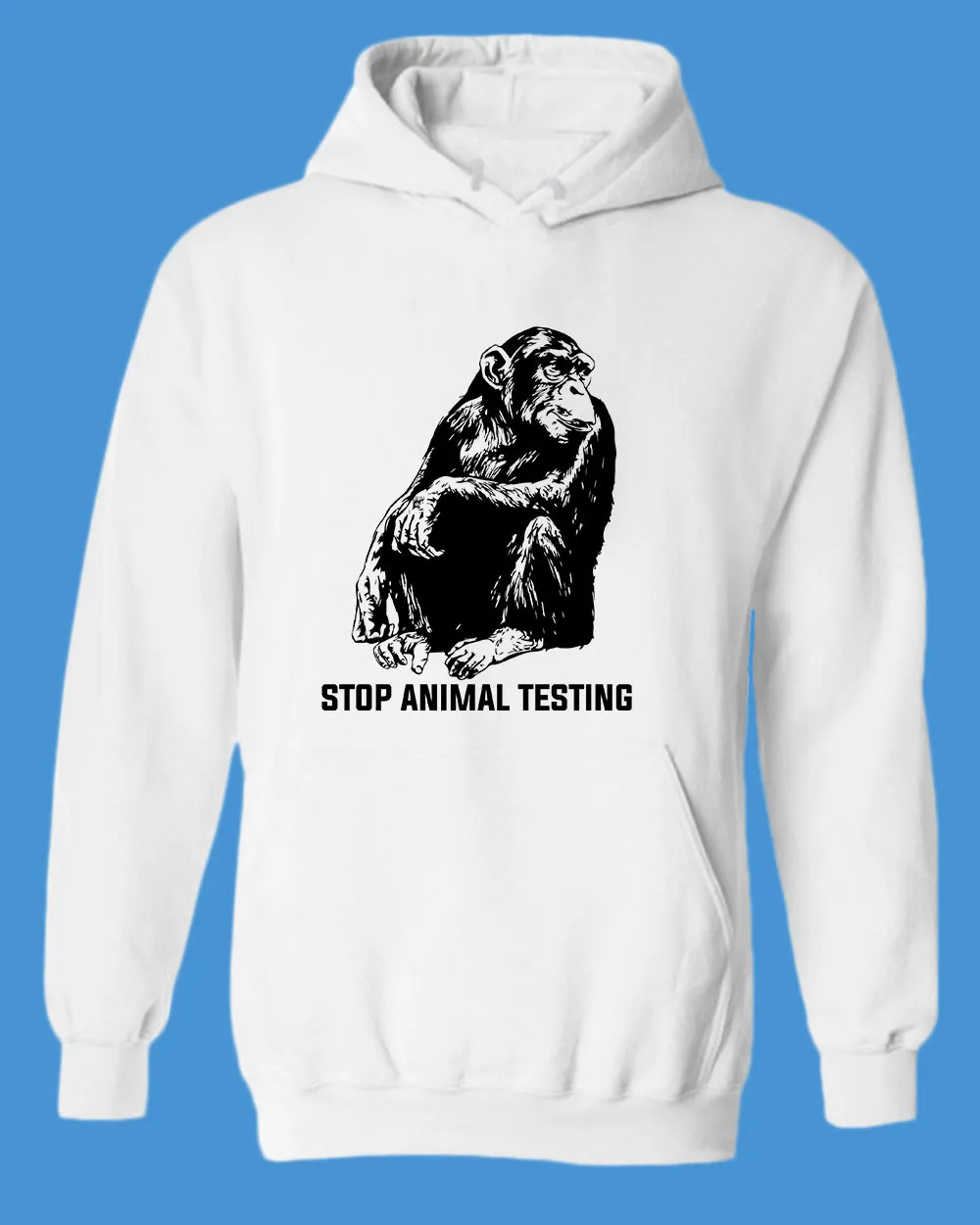 Stop Animals Testing Hoodie vegetarian Hoodie
