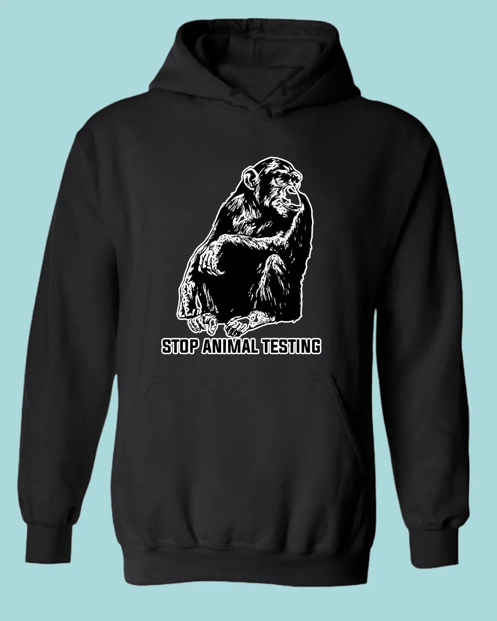 Stop Animals Testing Hoodie vegetarian Hoodie