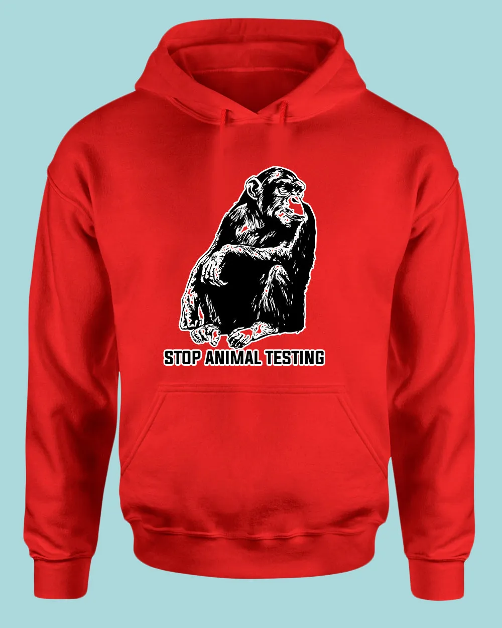 Stop Animals Testing Hoodie vegetarian Hoodie