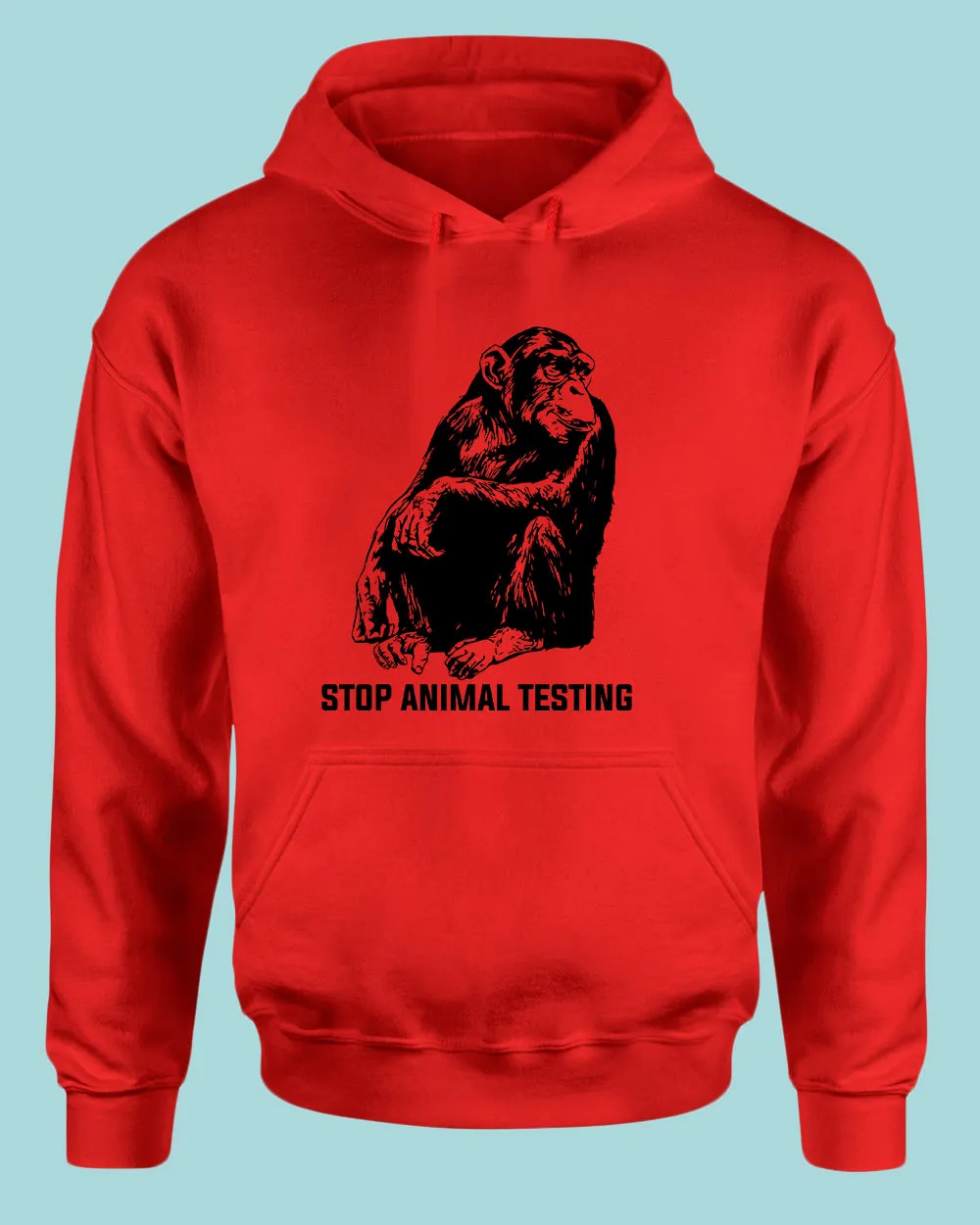 Stop Animals Testing Hoodie vegetarian Hoodie