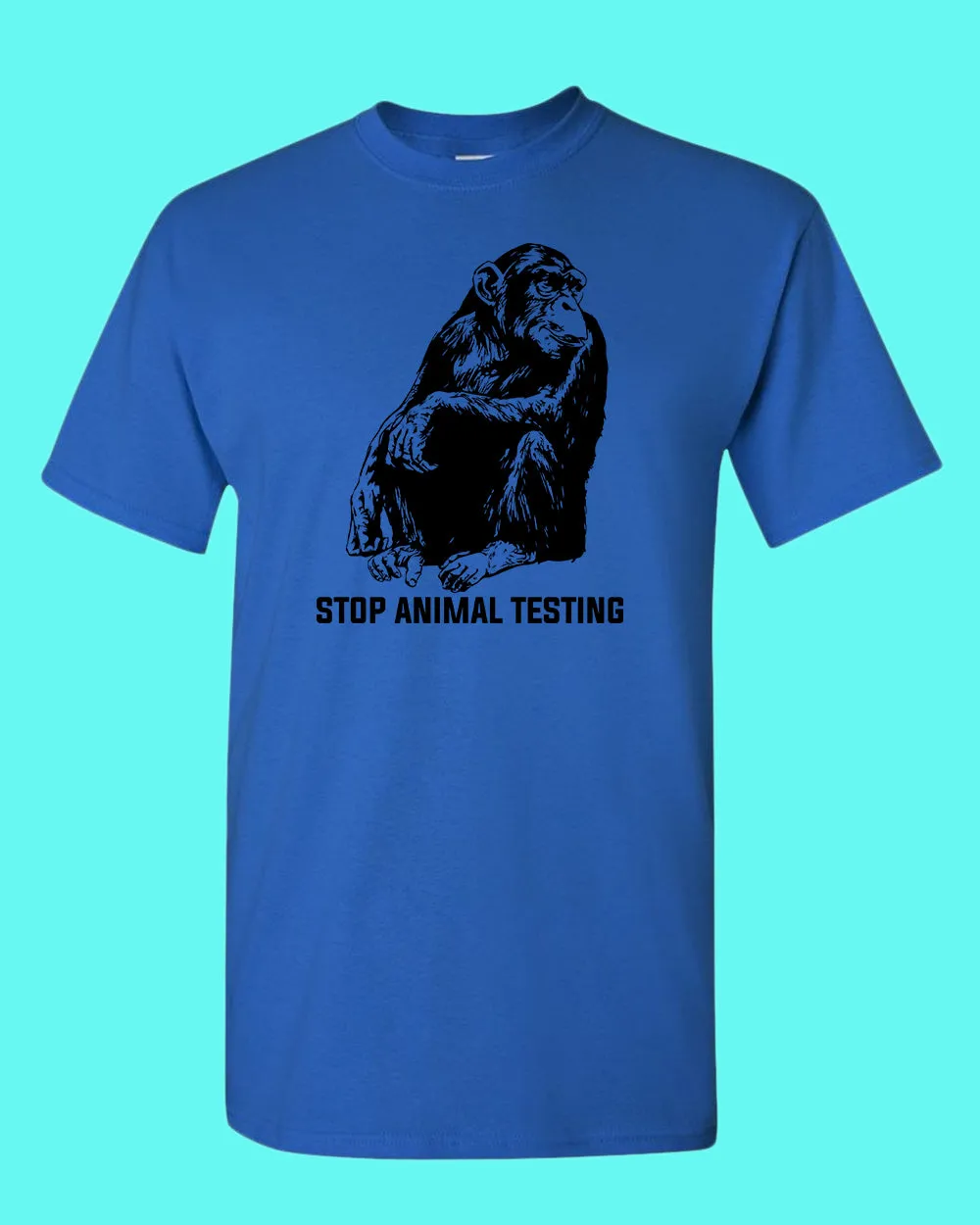 Stop Animals Testing T-shirt vegetarian T-shirt