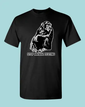 Stop Animals Testing T-shirt vegetarian T-shirt