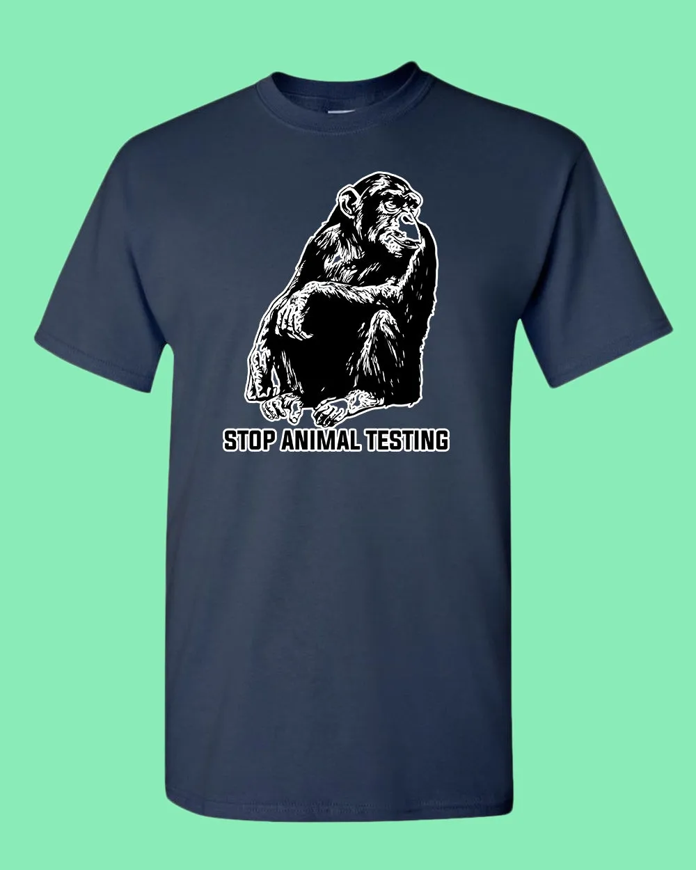 Stop Animals Testing T-shirt vegetarian T-shirt