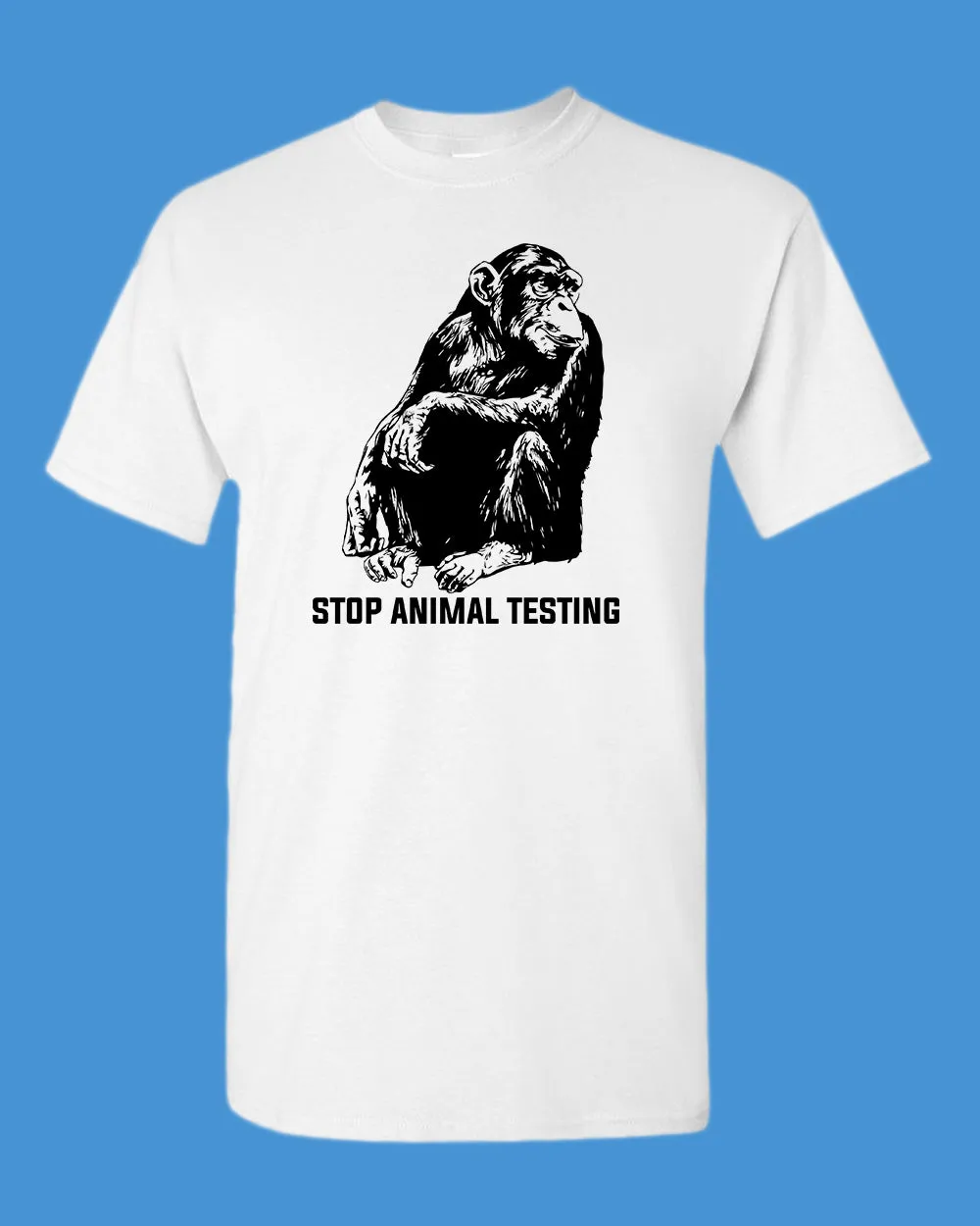 Stop Animals Testing T-shirt vegetarian T-shirt