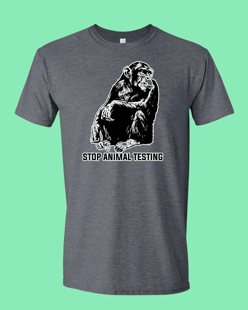 Stop Animals Testing T-shirt vegetarian T-shirt