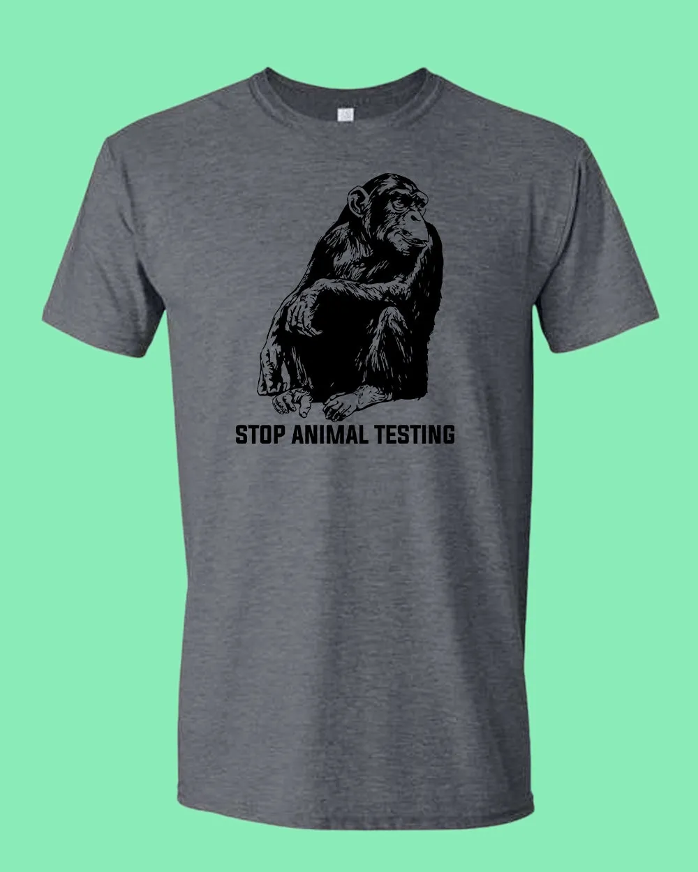 Stop Animals Testing T-shirt vegetarian T-shirt