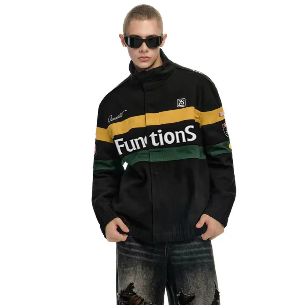 Street Biker Stand Collar Jacket