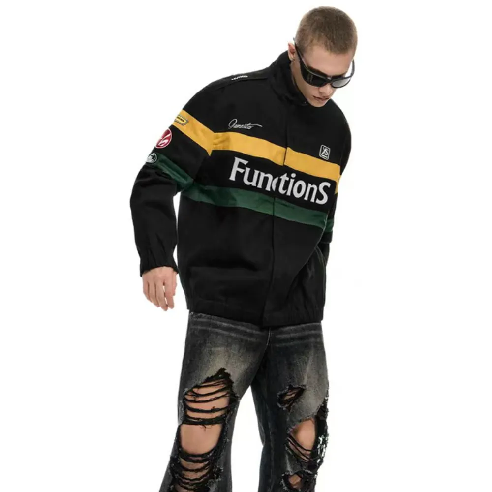 Street Biker Stand Collar Jacket