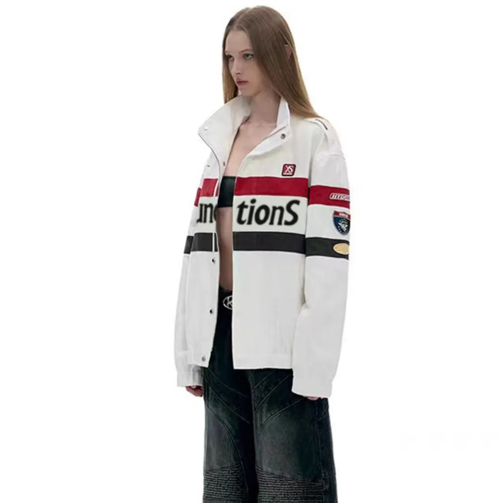 Street Biker Stand Collar Jacket