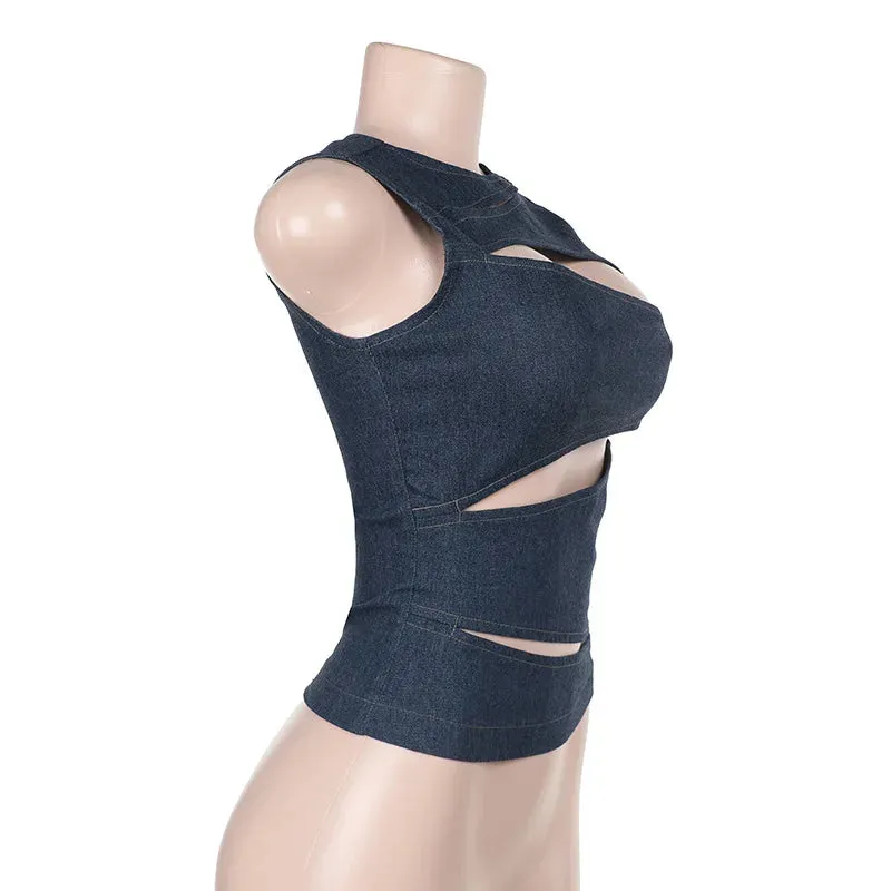 Summer Hollow-Out Slim Vest – Sleek & Sexy Streetwear Essential