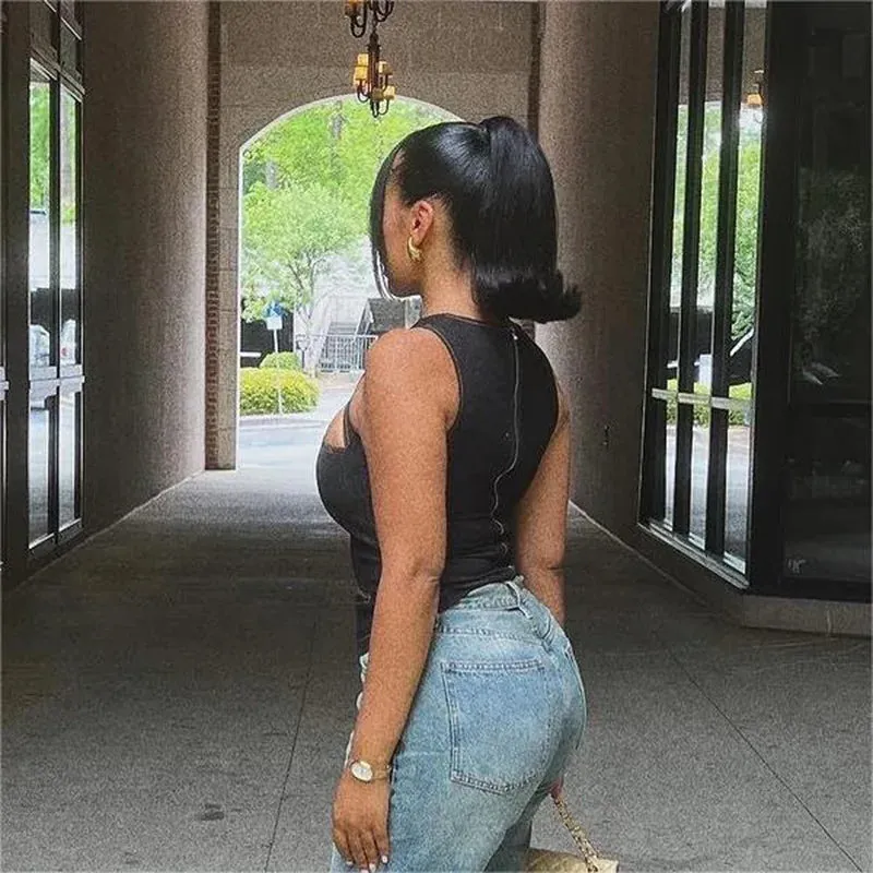 Summer Hollow-Out Slim Vest – Sleek & Sexy Streetwear Essential