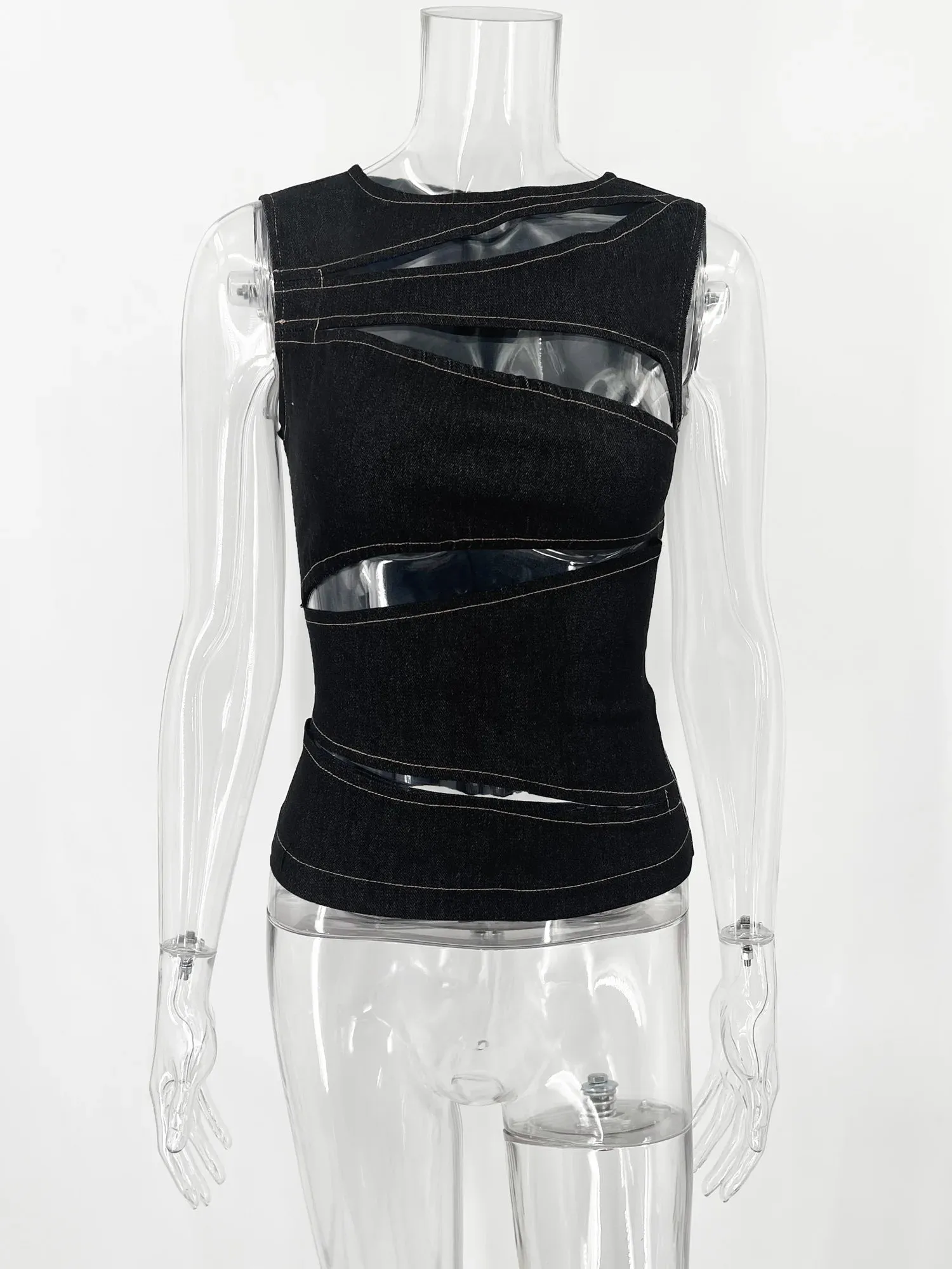 Summer Hollow-Out Slim Vest – Sleek & Sexy Streetwear Essential
