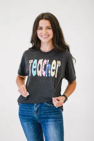 Teacher Hodgepodge Patchwork Tee