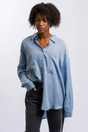 The Workshop Oversized Button Down Long Sleeve - Chambray
