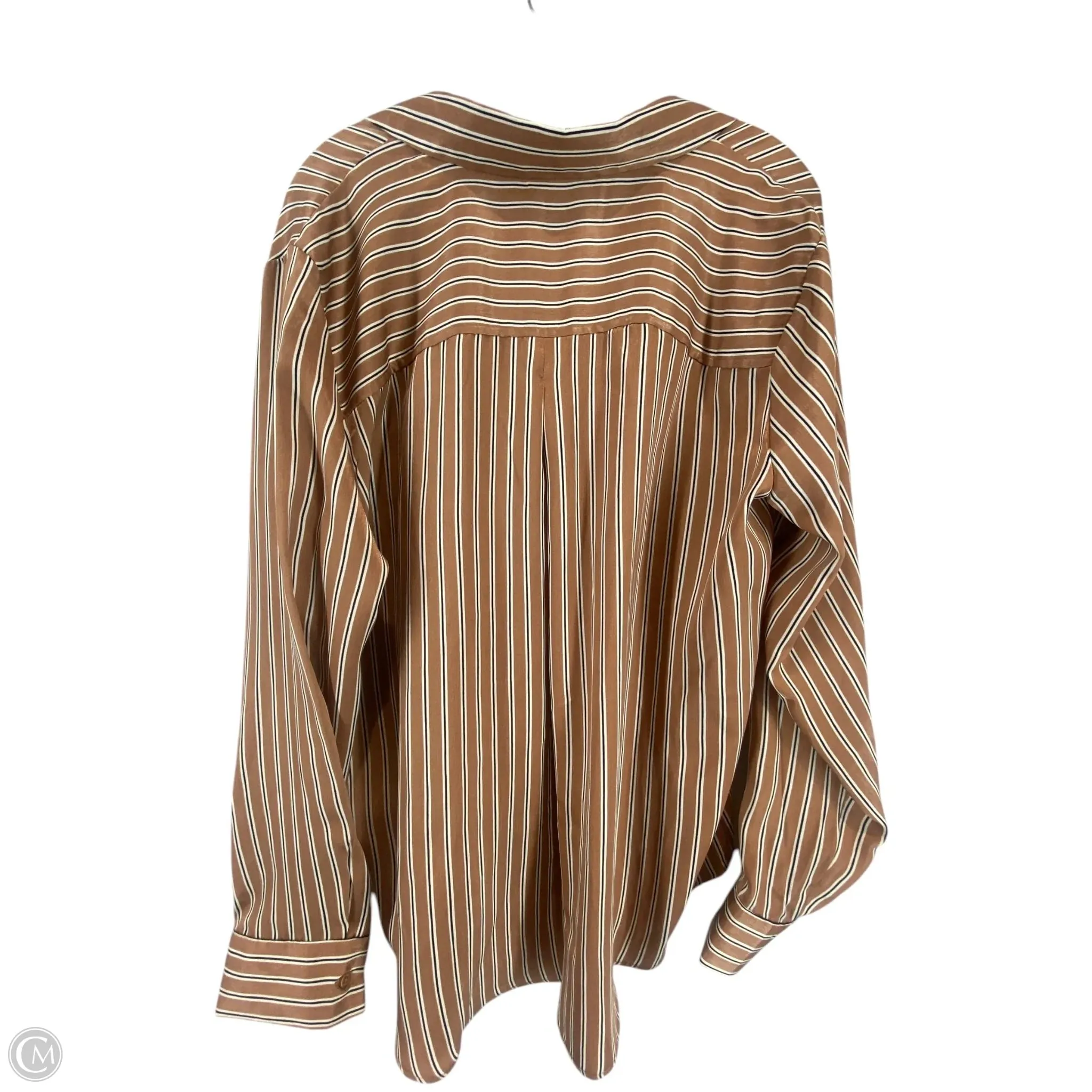 Top Long Sleeve By Maurices In Striped Pattern, Size: Xl