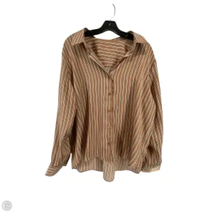 Top Long Sleeve By Maurices In Striped Pattern, Size: Xl
