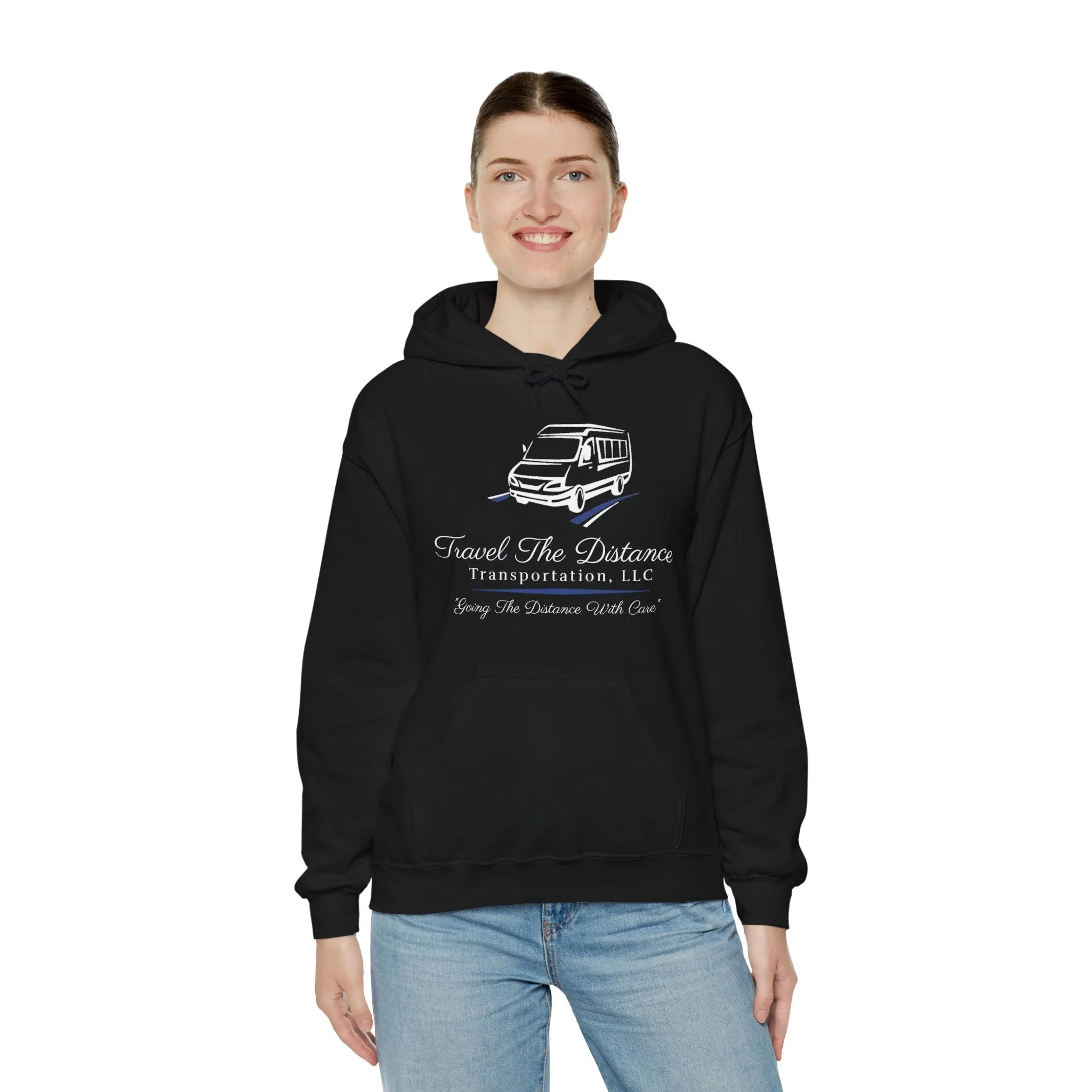Travel the Distance: Unisex Heavy Blend™ Hooded Sweatshirt