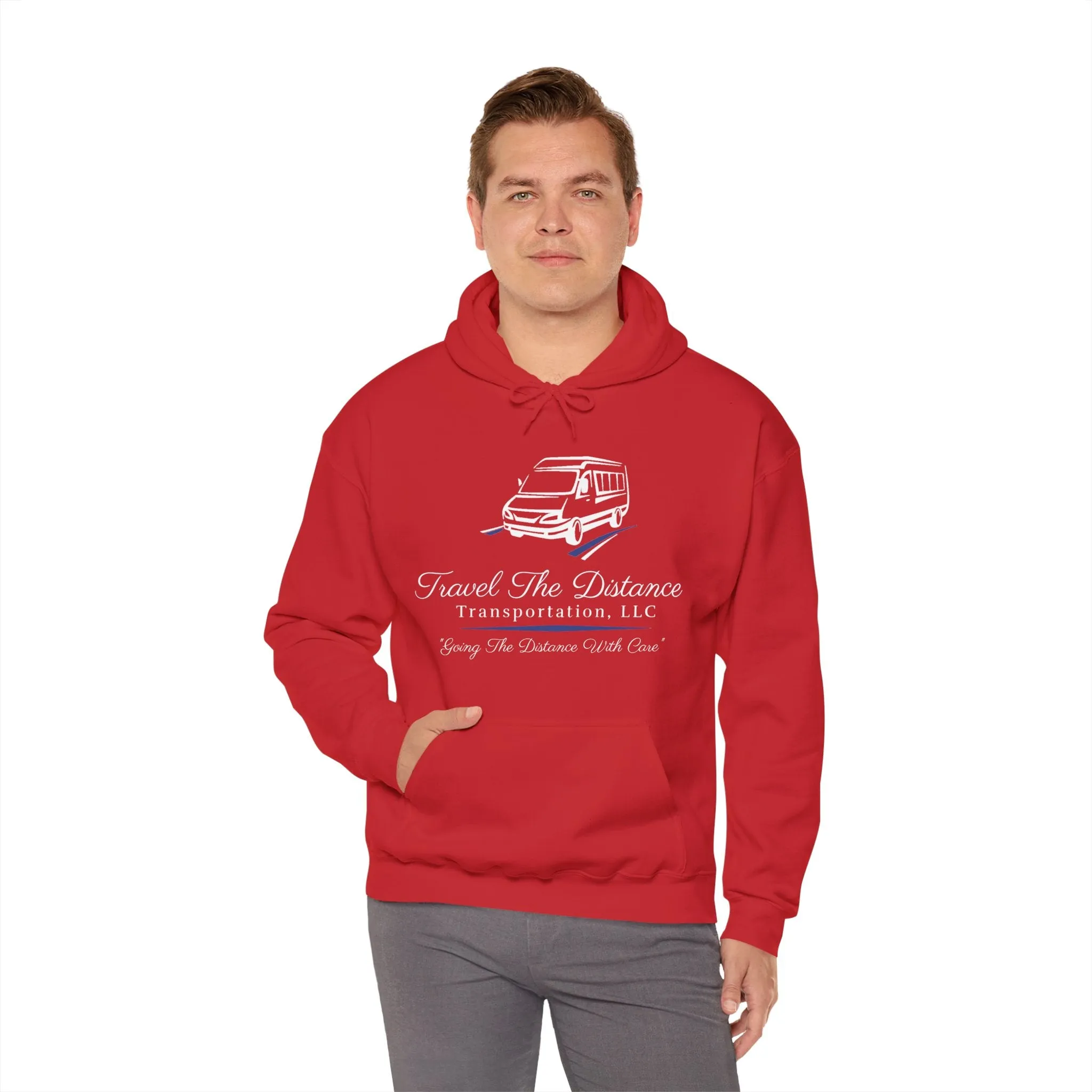 Travel the Distance: Unisex Heavy Blend™ Hooded Sweatshirt