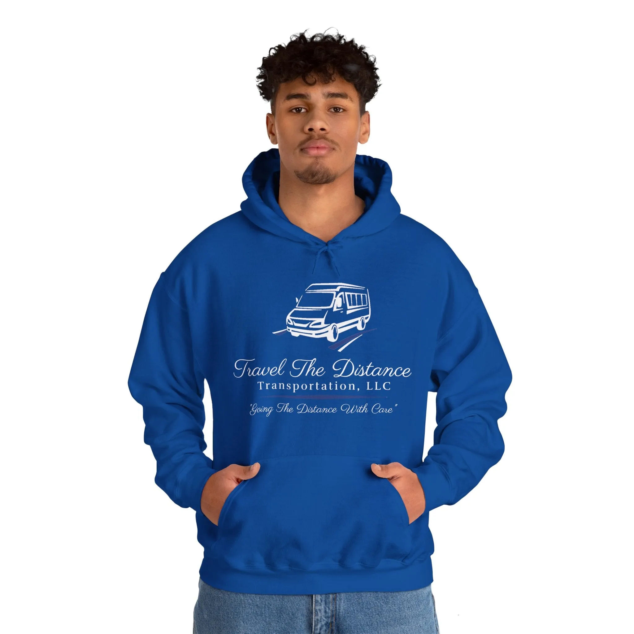 Travel the Distance: Unisex Heavy Blend™ Hooded Sweatshirt