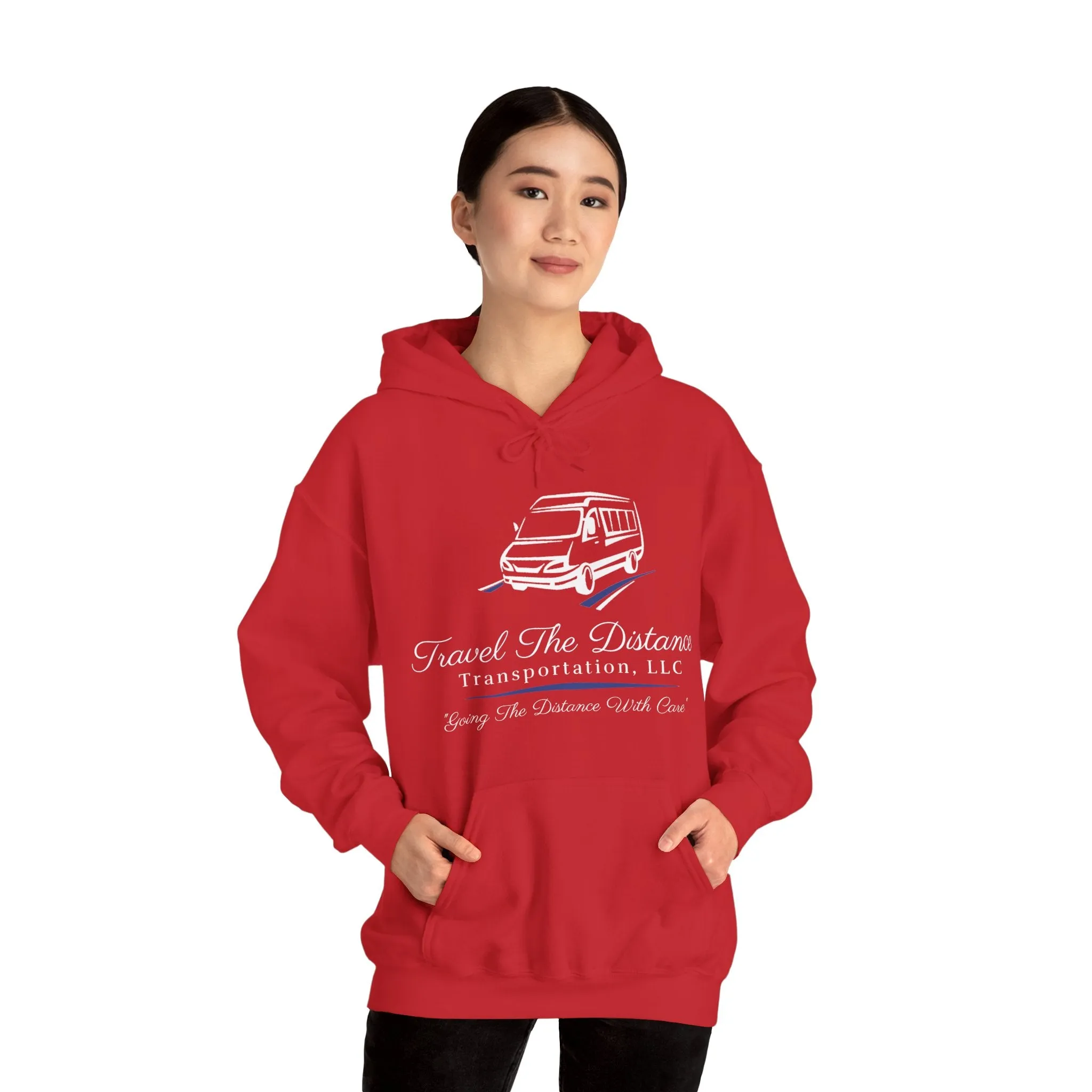 Travel the Distance: Unisex Heavy Blend™ Hooded Sweatshirt