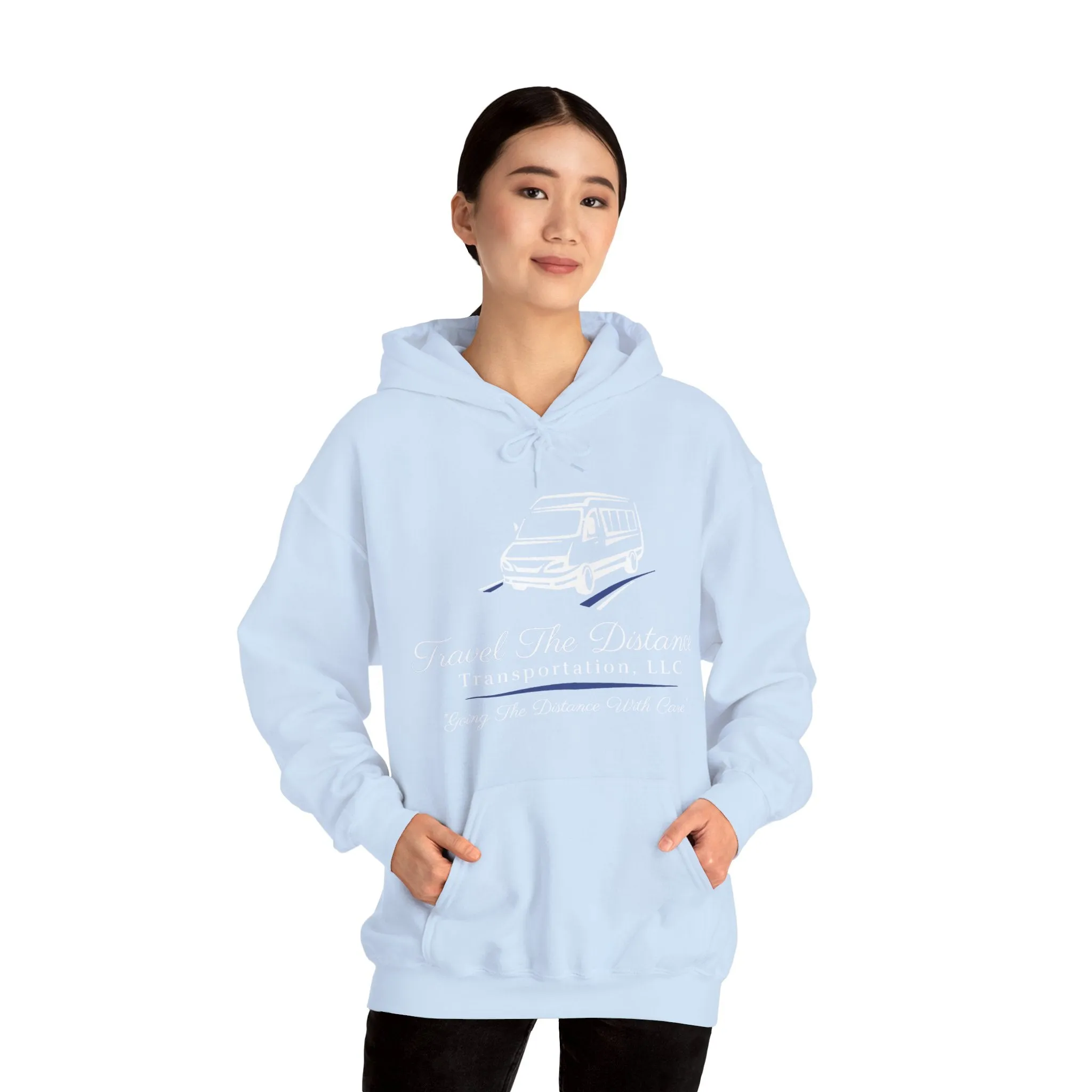 Travel the Distance: Unisex Heavy Blend™ Hooded Sweatshirt