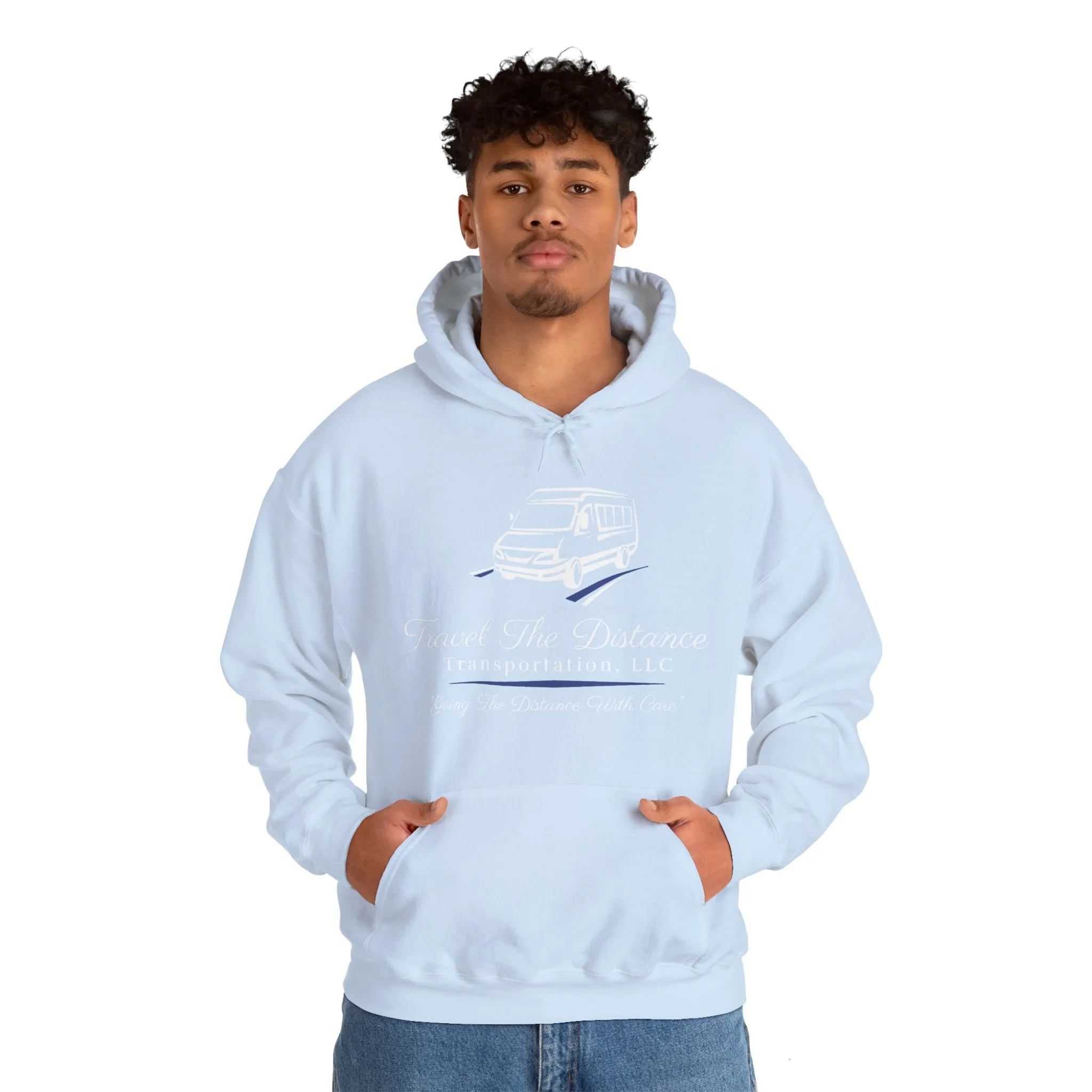 Travel the Distance: Unisex Heavy Blend™ Hooded Sweatshirt