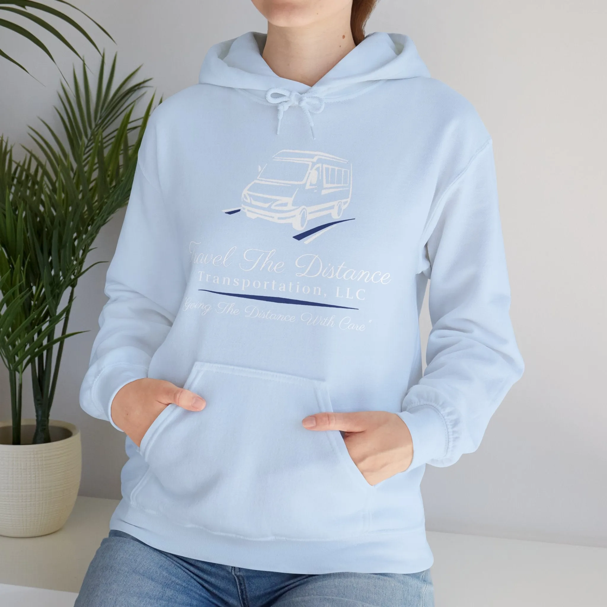 Travel the Distance: Unisex Heavy Blend™ Hooded Sweatshirt