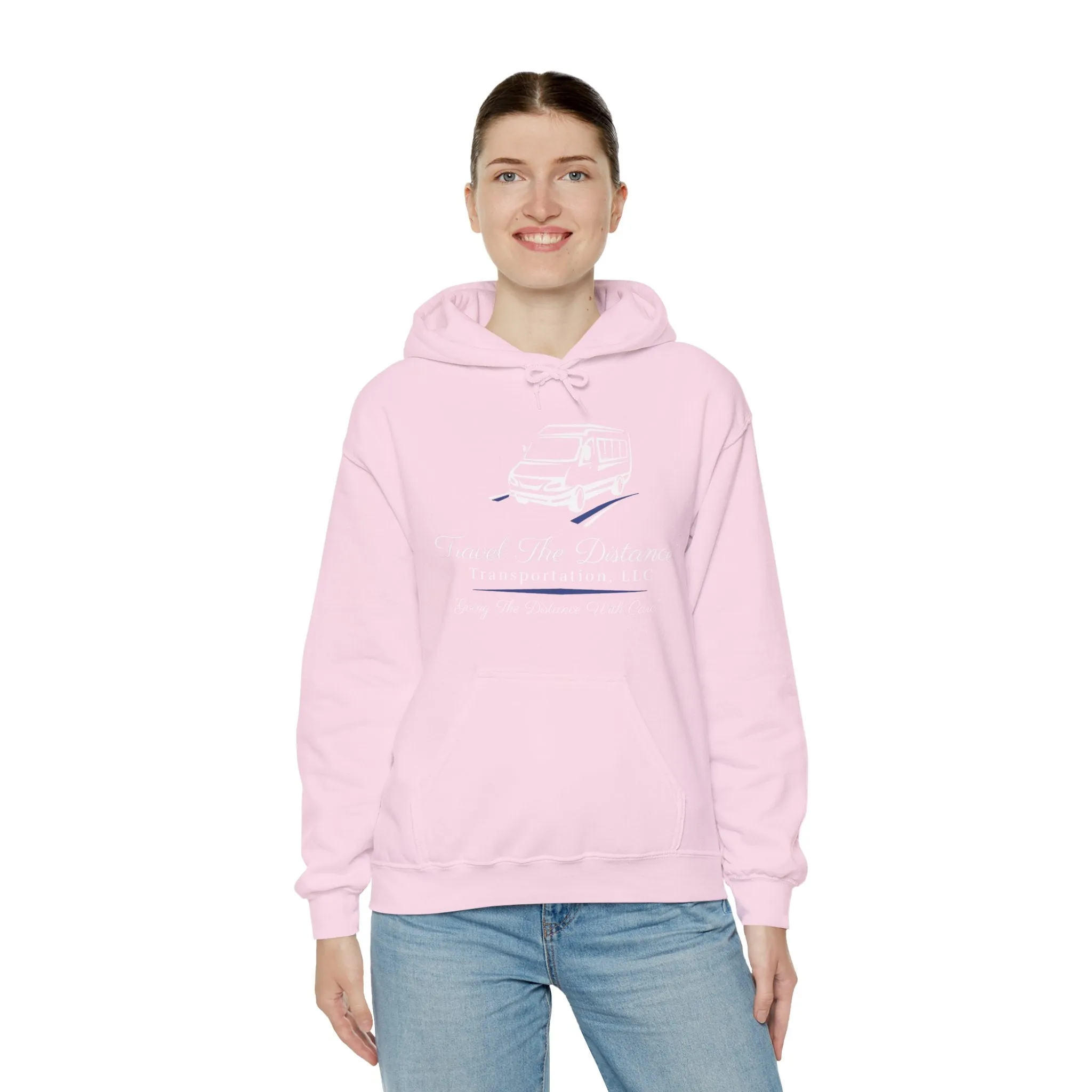 Travel the Distance: Unisex Heavy Blend™ Hooded Sweatshirt