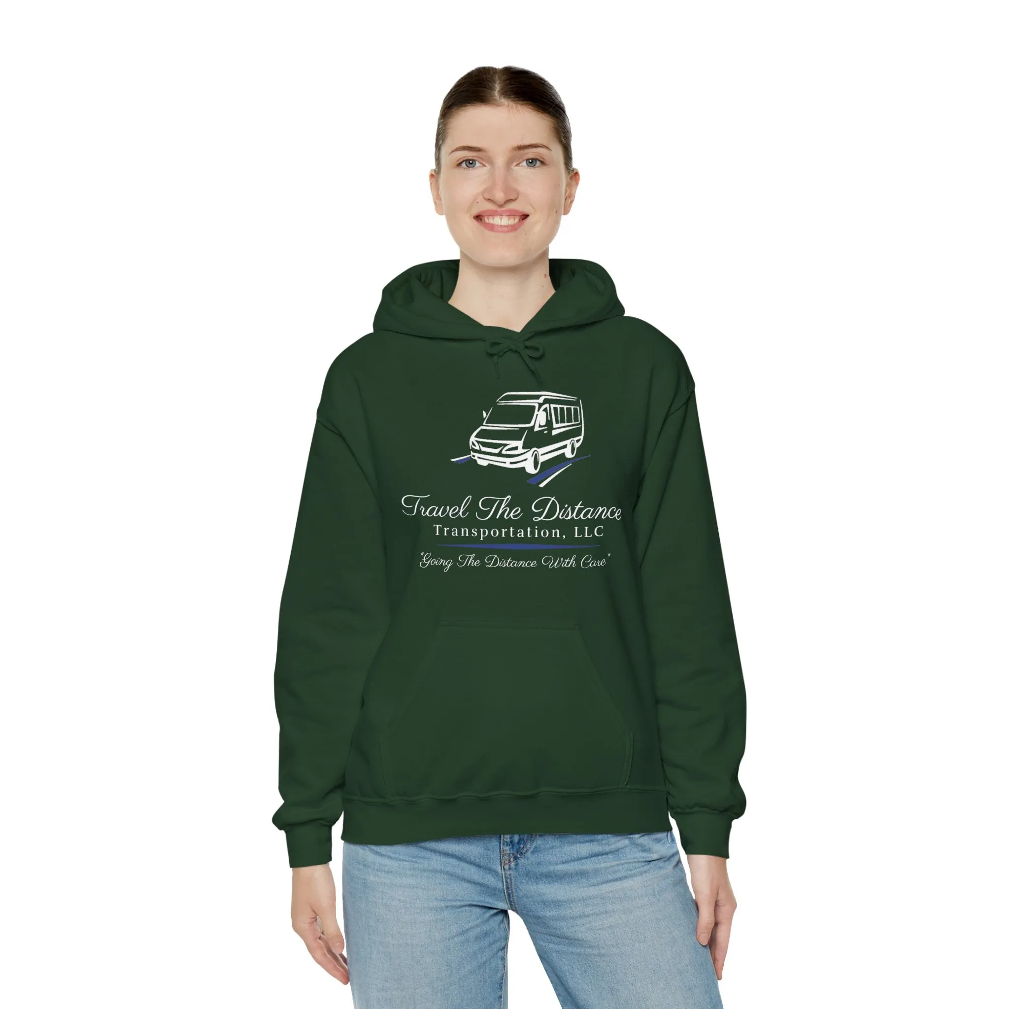 Travel the Distance: Unisex Heavy Blend™ Hooded Sweatshirt