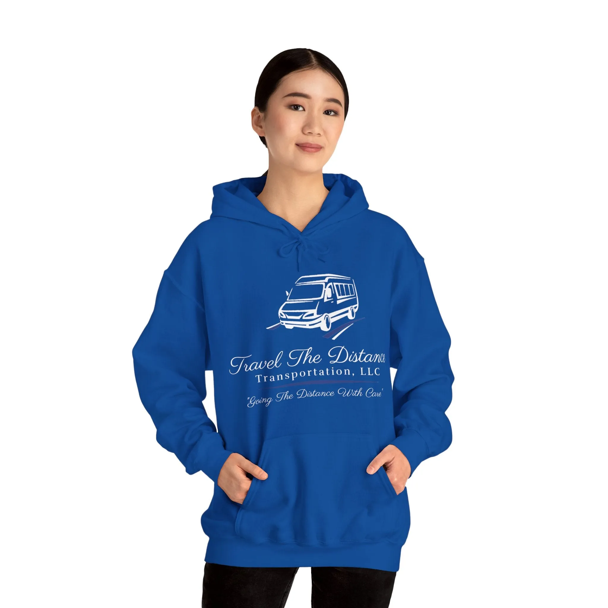 Travel the Distance: Unisex Heavy Blend™ Hooded Sweatshirt