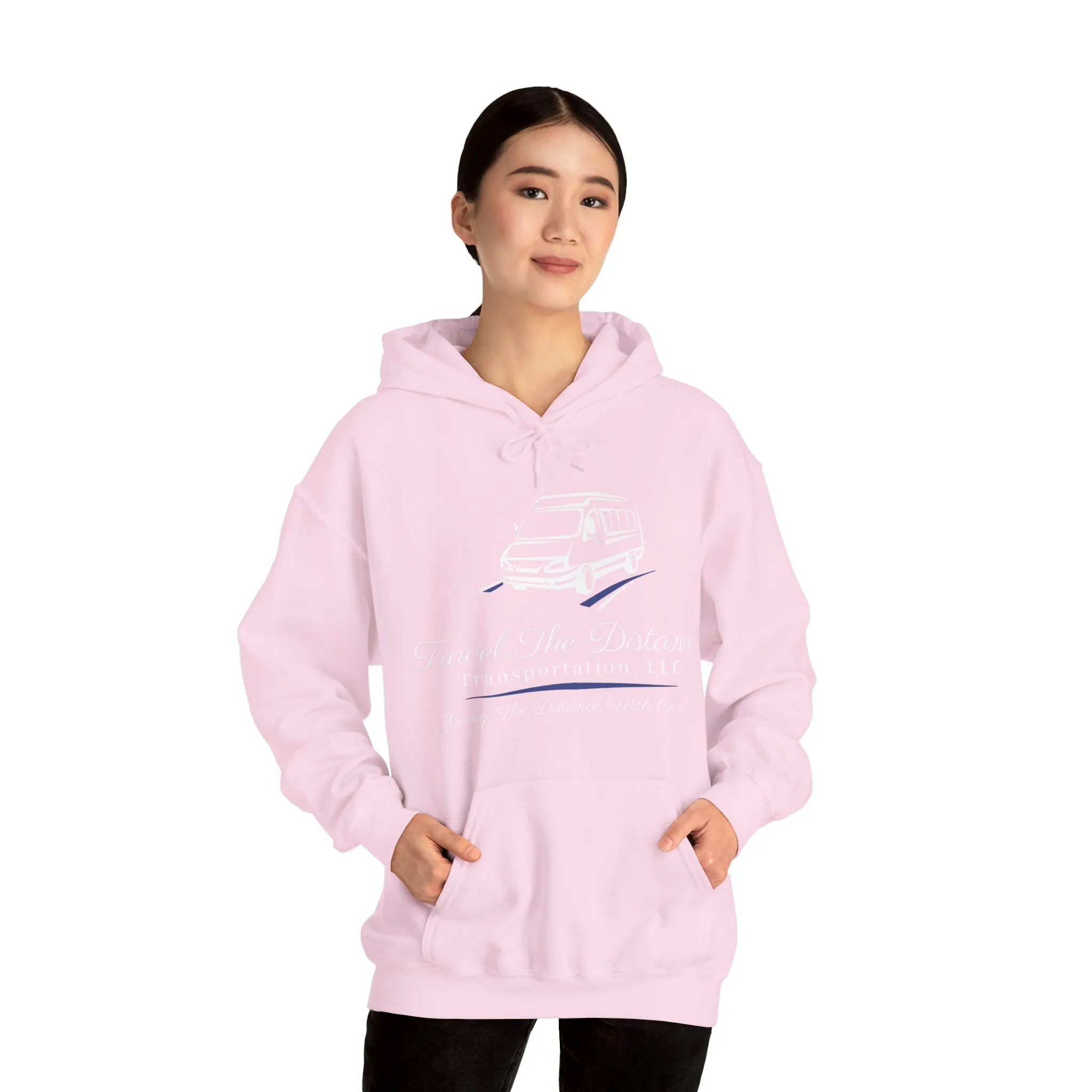 Travel the Distance: Unisex Heavy Blend™ Hooded Sweatshirt