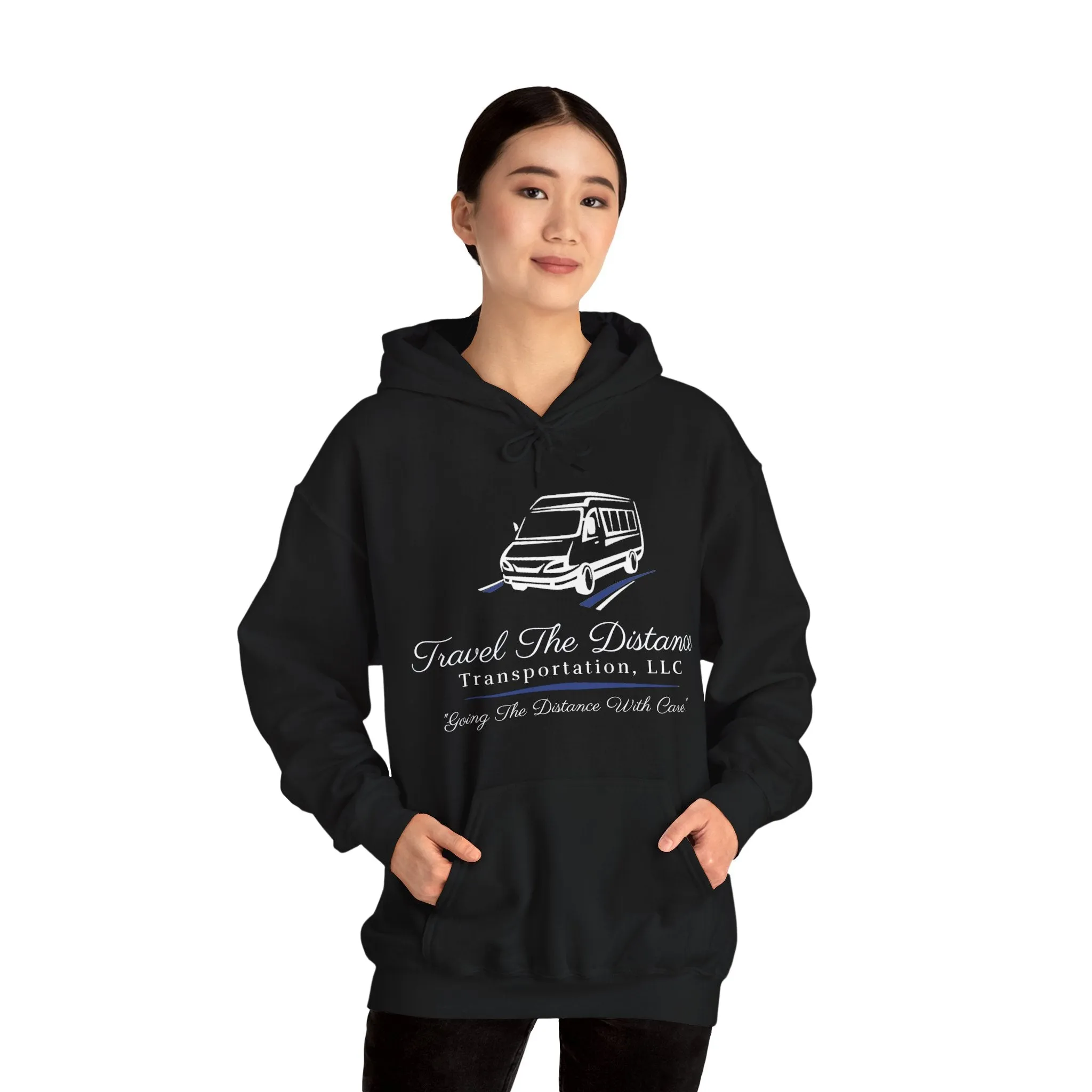 Travel the Distance: Unisex Heavy Blend™ Hooded Sweatshirt