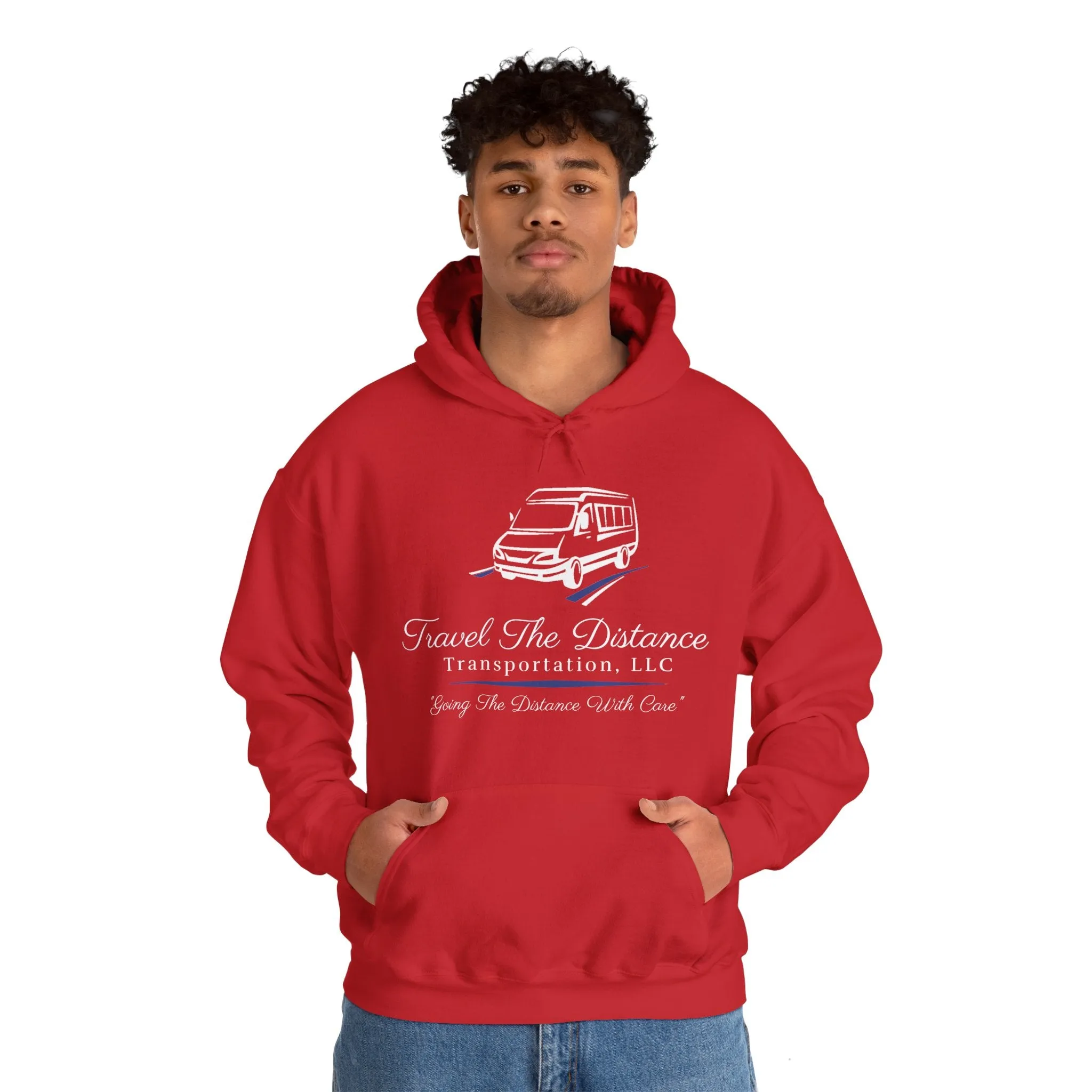 Travel the Distance: Unisex Heavy Blend™ Hooded Sweatshirt