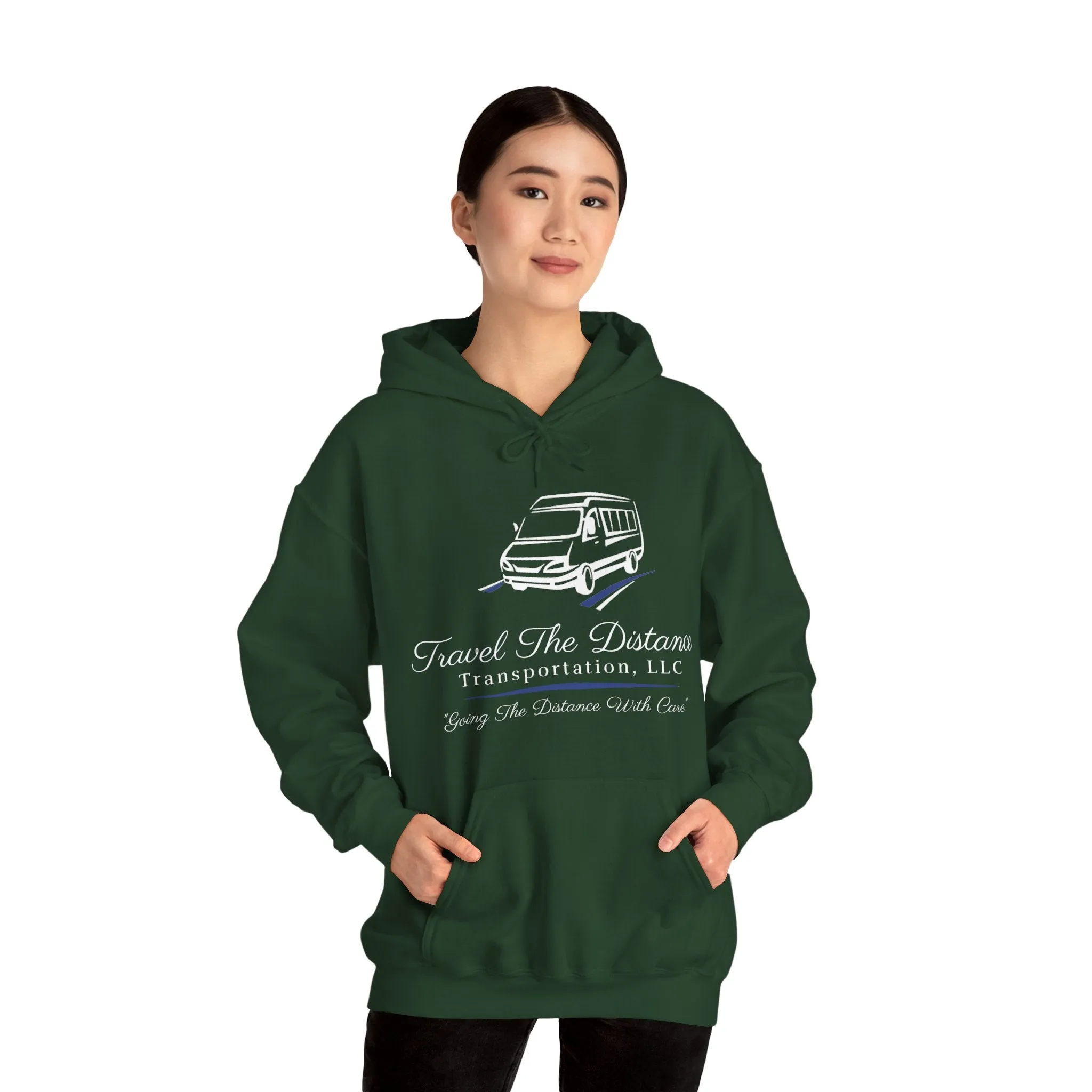 Travel the Distance: Unisex Heavy Blend™ Hooded Sweatshirt