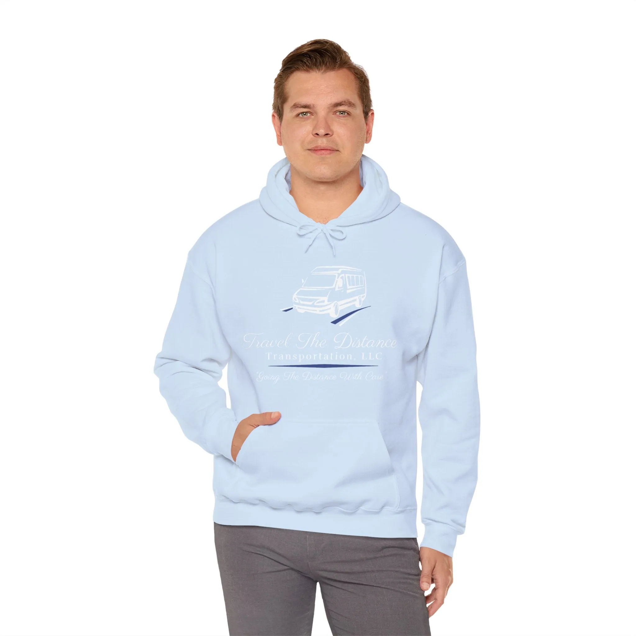 Travel the Distance: Unisex Heavy Blend™ Hooded Sweatshirt