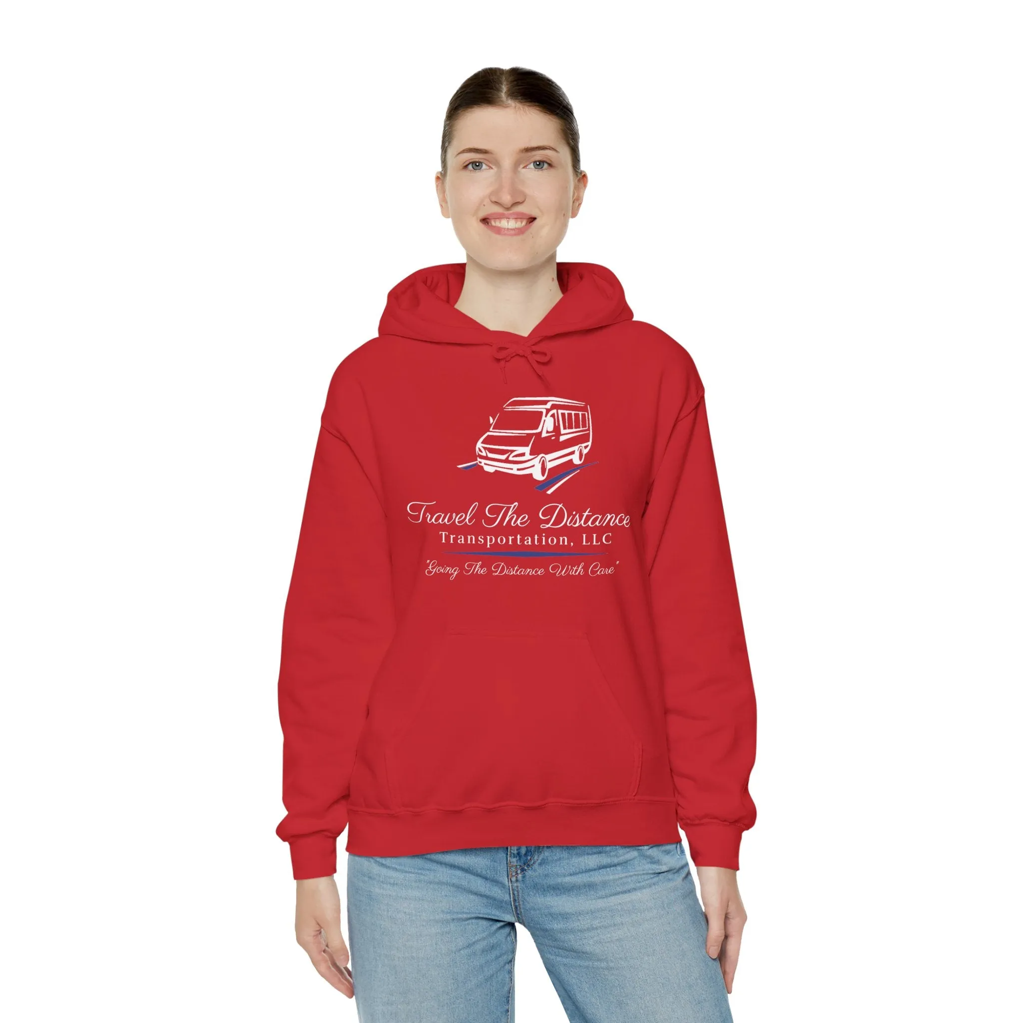 Travel the Distance: Unisex Heavy Blend™ Hooded Sweatshirt