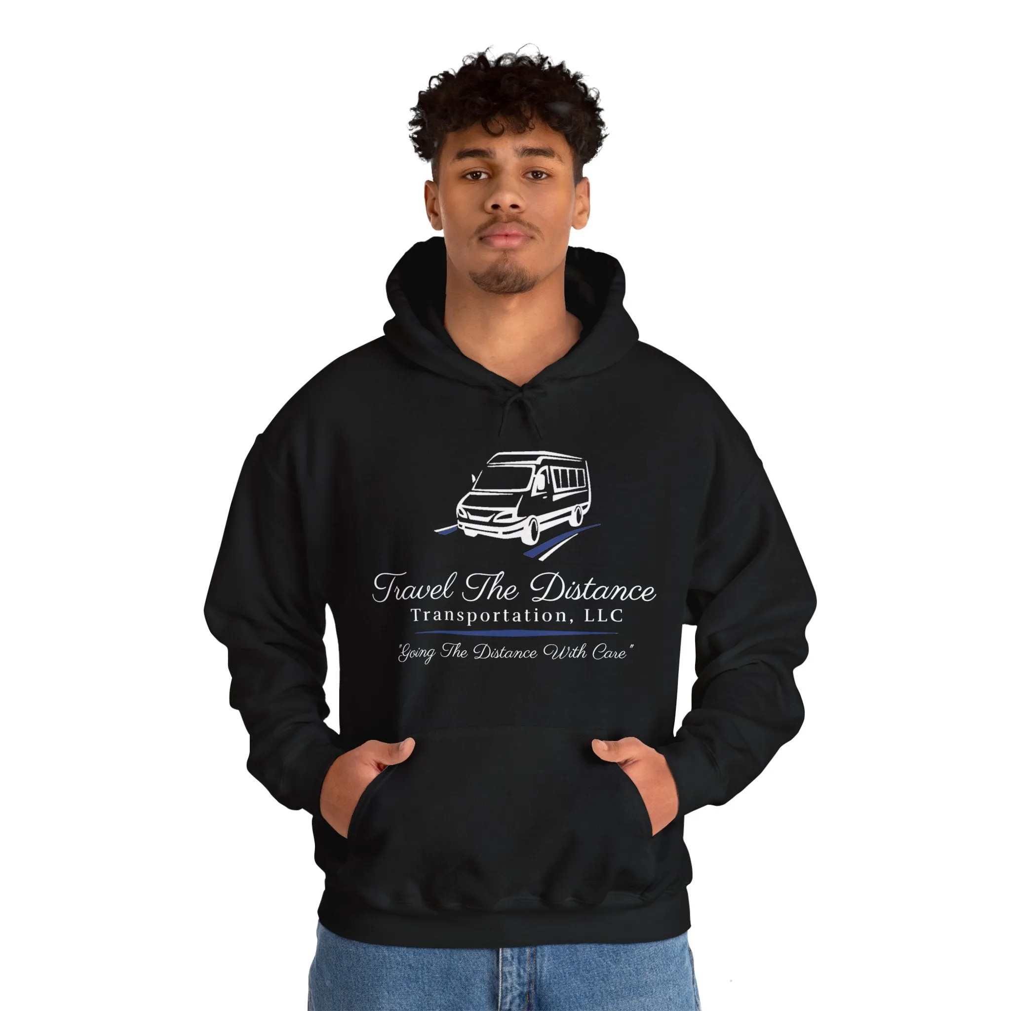 Travel the Distance: Unisex Heavy Blend™ Hooded Sweatshirt