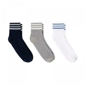 Universal Thread Women's 3 Pack Striped Ankle Mesh Socks