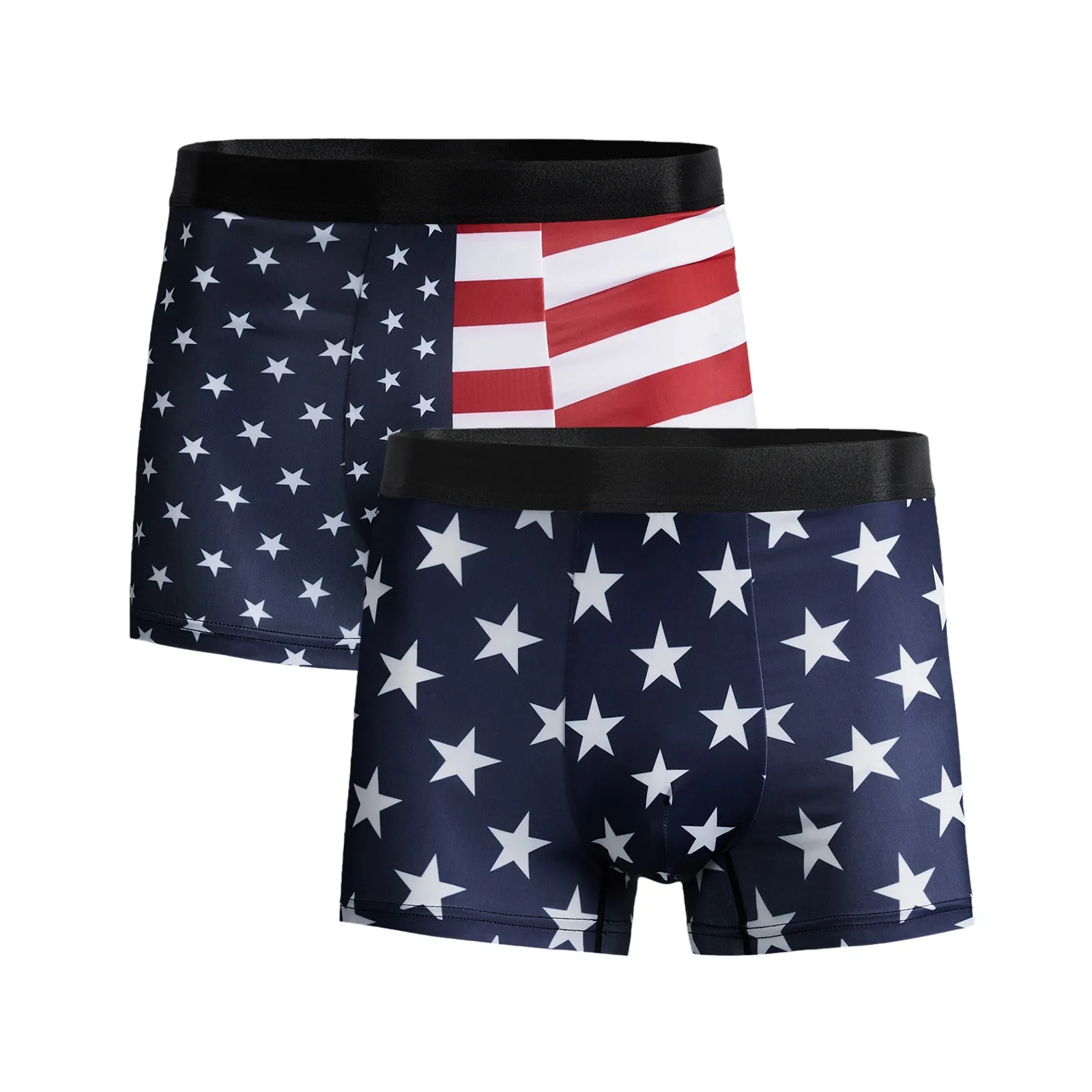 USA FLAG STAR BOXER-2 PACKS