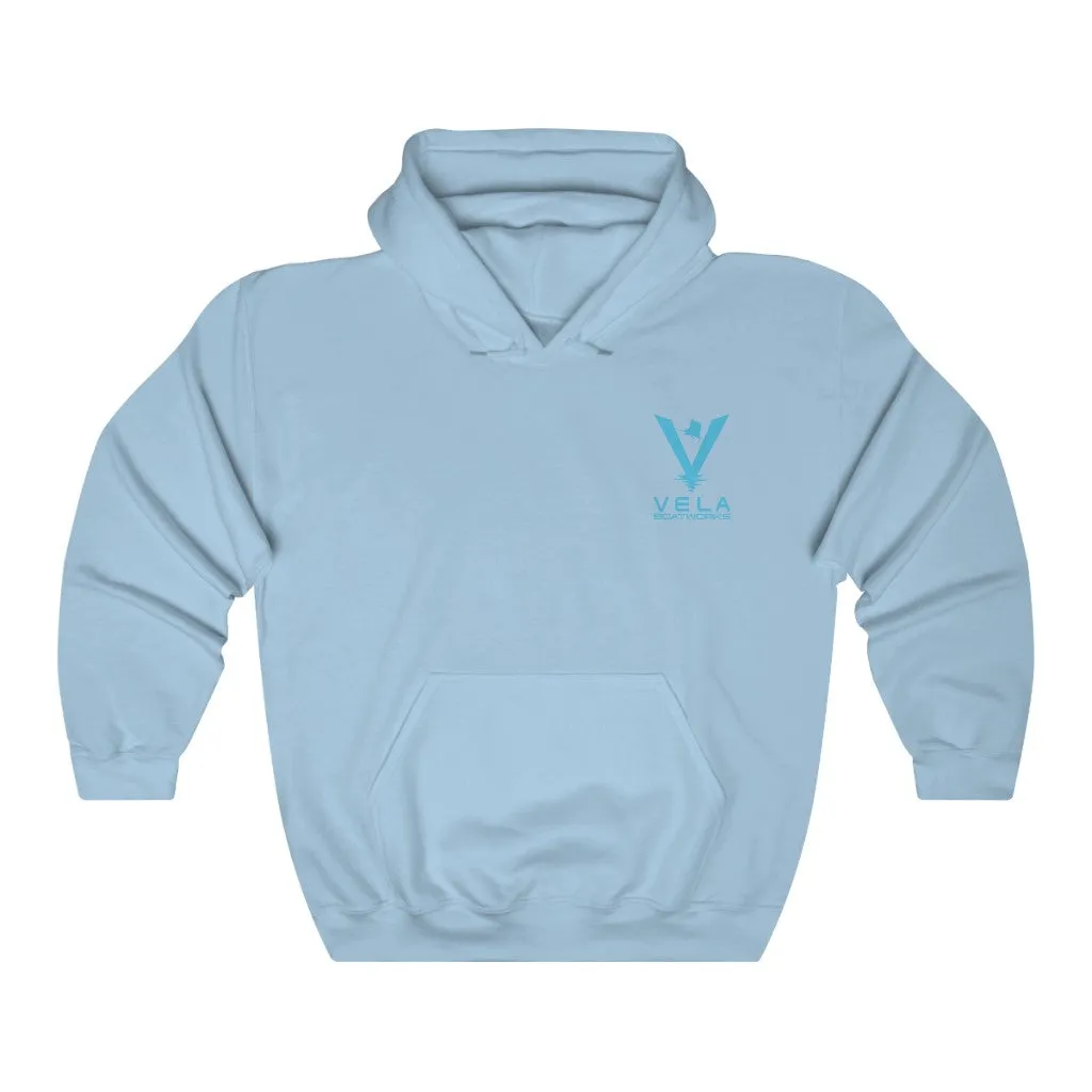 Vela Blue Logo Unisex Heavy Blend™ Hooded Sweatshirt