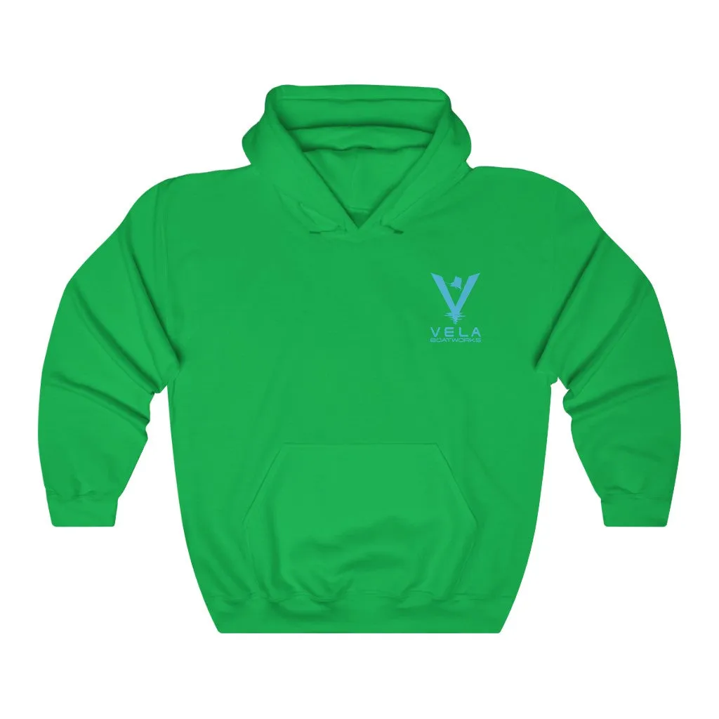 Vela Blue Logo Unisex Heavy Blend™ Hooded Sweatshirt