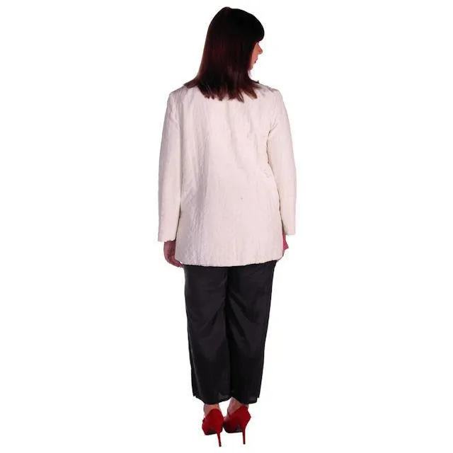 Vintage Ladies Pajamas Loungwear Set Black & White 1950s 42 Bust