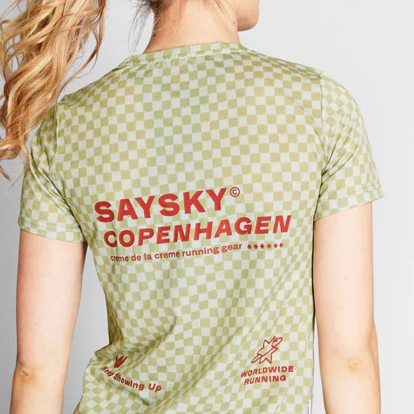 W Checker Combat T-Shirt | Green