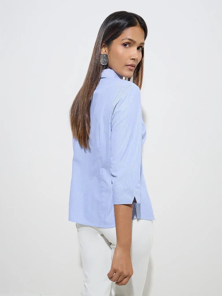 Wardrobe Blue Striped Shirt