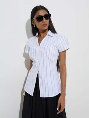 Wardrobe White Striped Shirt