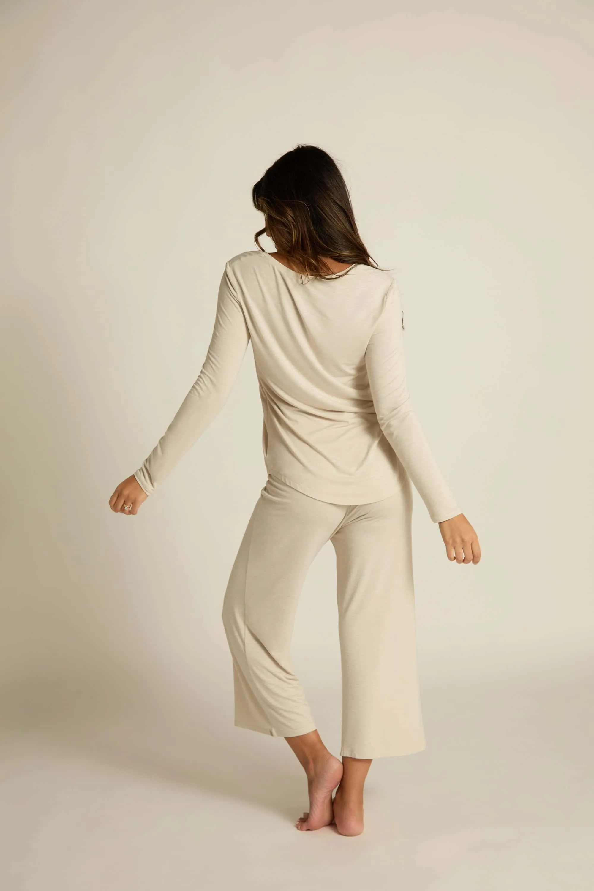 Wide-Leg Capri Pant