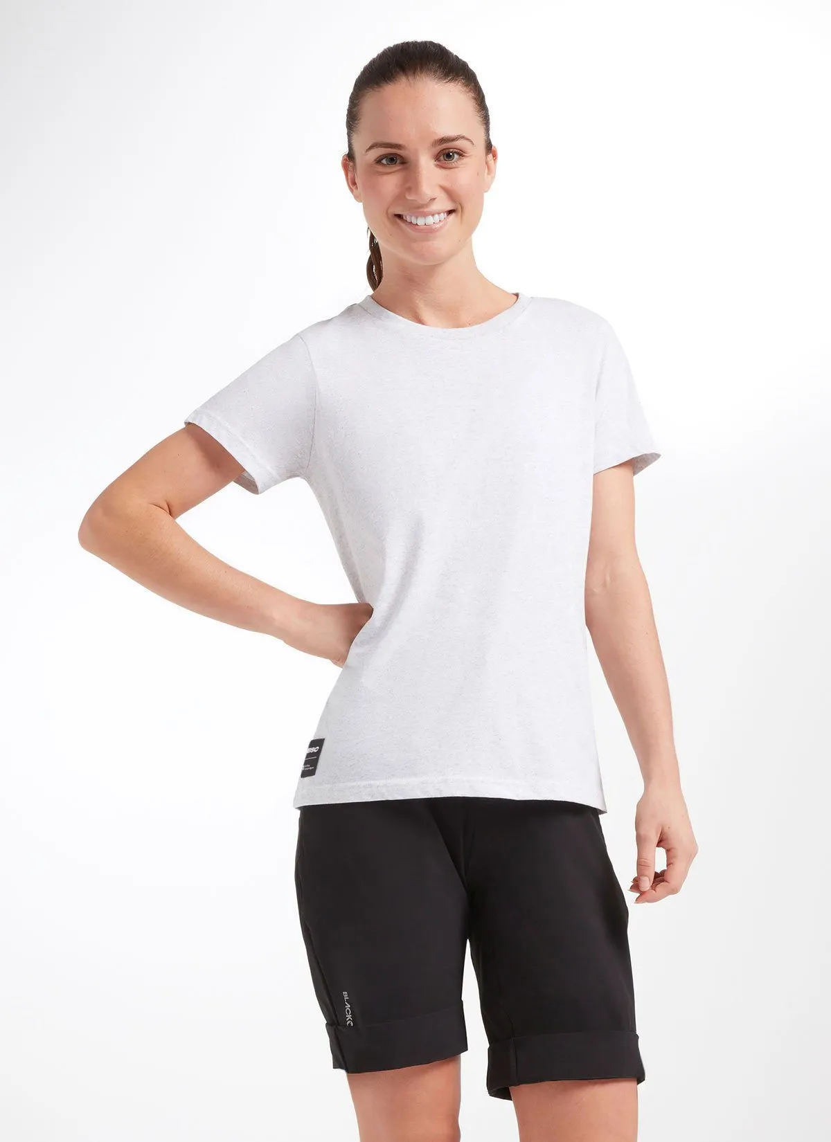 Women's ActiveCotton Tee - White Marle